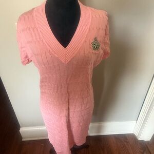 AKA Pink Short Sleeve Sweater Dress